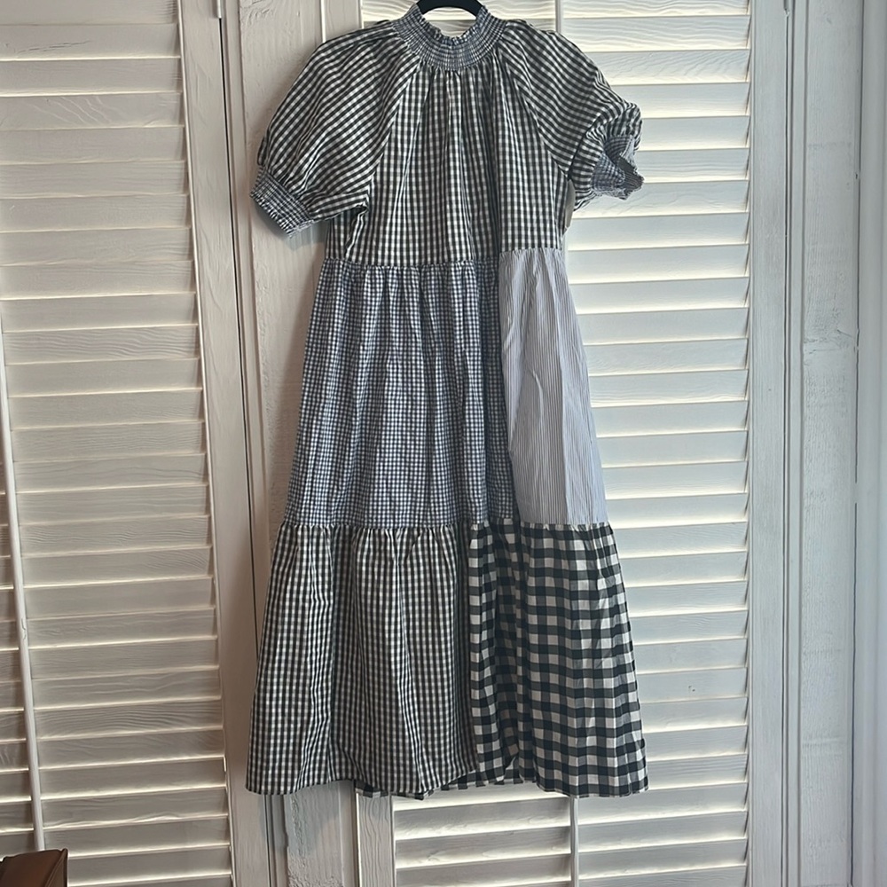 English Factory midi dress size small gingham